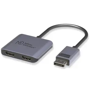 DisplayPort splitter MicroConnect MC-DP-2XDP — DisplayPort to 2x DisplayPort signal duplicator