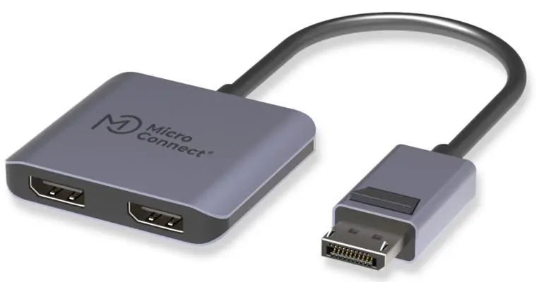 MicroConnect DisplayPort uz 2x DisplayPort MST