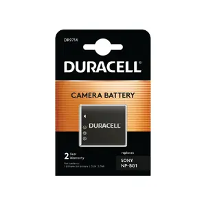 Camera battery Duracell replacing Sony NP-BG1, Li-Ion 1020 mAh, 35×41×8 mm