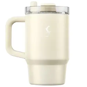 Ceļojumu termokrūze Lurch BIG CUP MINI 800 ml — nerūsējošais tērauds, ziloņu kaula krāsa, divsienu vakuuma izolācija