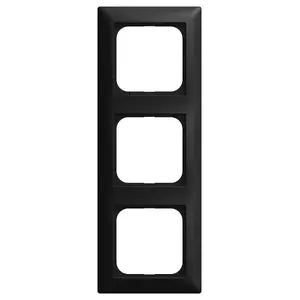 Wall plate / switch cover Busch-Jaeger 2CKA001725A1570, black, thermoplastic, 81×223 mm