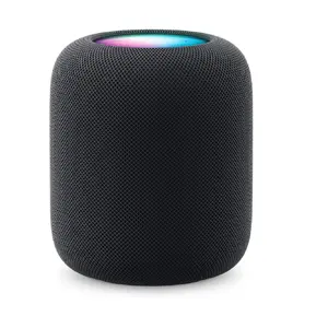 Smart speaker Apple HomePod — Siri assistant, wireless Wi‑Fi 4, cylindrical, 10.2 cm woofer, touch volume, black