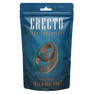 Cock & Ball Ring Erecto Erecto Cock & Ball Ring 2 — silicone cock and scrotum ring, inner Ø 2.1 cm, 6.8×5 cm