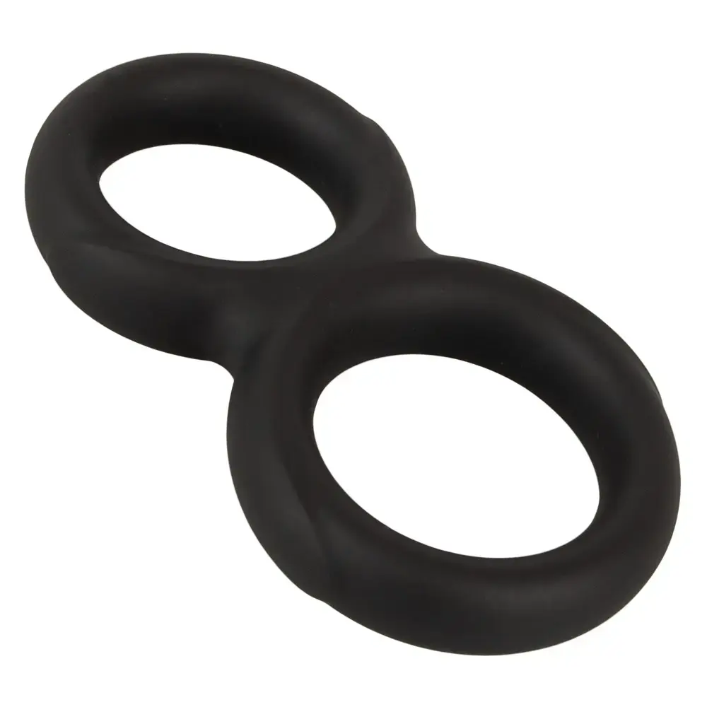 Erecto Double Cock Ring — двойное силиконовое кольцо Photo 2