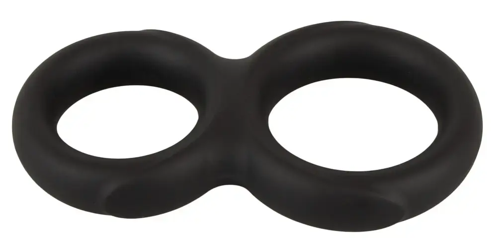 Erecto Double Cock Ring — двойное силиконовое кольцо Photo 3