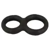 Erecto Double Cock Ring — двойное силиконовое кольцо Photo 3