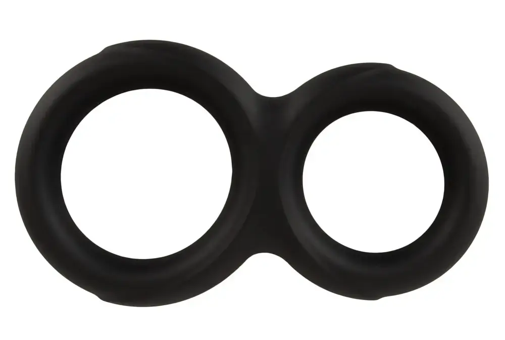 Erecto Double Cock Ring — двойное силиконовое кольцо Photo 4