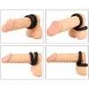 Erecto Double Cock Ring — двойное силиконовое кольцо Photo 6