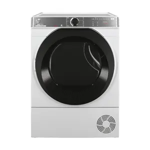 Tumble dryer HOOVER NRE H10A2TCBEXSS, freestanding front-load, heat pump, 10 kg, white, 596×585×850 mm