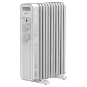 Oil-filled radiator SENCOR SOH3411WH — 11 flat ribs, 3 power levels (1000/1300/2300 W), portable, white