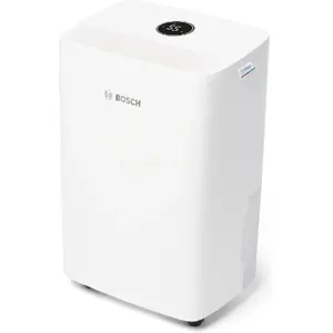 Осушитель воздуха Bosch Dry 1000 2.5 л 36 дБ – компактный бытовой прибор (Ширина 314 мм, Глубина 230 мм, Высота 476 мм)