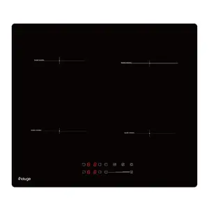 Встраиваемая индукционная варочная панель Kluge KPI6015B — 4 зоны, чёрная, бустер, таймер, сенсорный слайдер