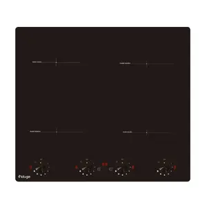 Induction hob Kluge KPI6023BB — built-in 60 cm, black glass-ceramic, 4 zones (18/16/16/18 cm), 2000/1500 W