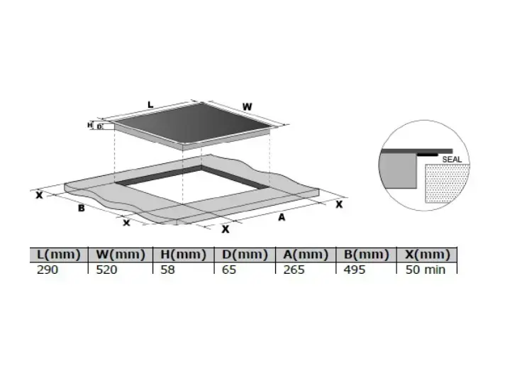 Kluge KPI3002B встроенная индукционная панель Photo 4