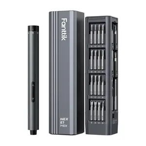 Electric screwdriver set Fanttik E1 Max 3.7V (gray) — compact cordless driver kit