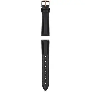 Watch strap Garett 20mm Luxurious Leather — black, 20 mm width