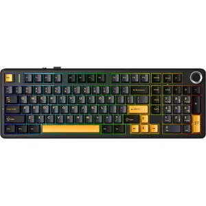 Tastatūra AULA F99 Pro StarVector — kompakta vadu spēļu tastatūra, modelis AUF99P-TB-SV