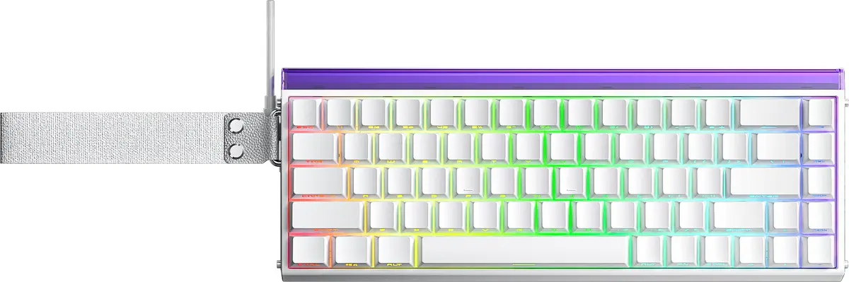 Mekāniskā tastatūra AULA HERO68 HE WHITE+PURPLE