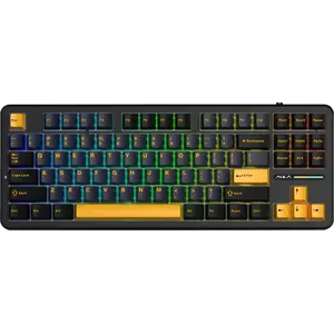 Mechanical keyboard AULA F87 GrayWood V3 — compact 87-key layout, wired, GrayWood finish