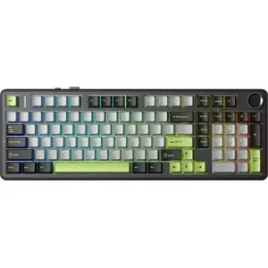 Mechanical keyboard AULA F99 Pro GrayWood V3 with wired connection and compact layout