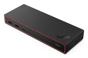 Lenovo ThinkPad USB4 Dock 5000 Wired Thunderbolt 4 Black with 100W Power Supply and 65W USB Power Delivery