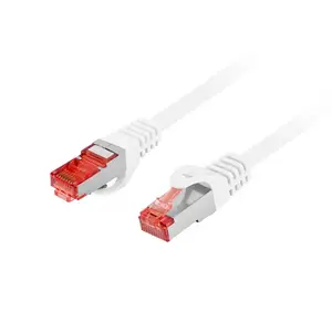 LANBERG Patchcord Cat6 S/FTP LSZH CU 1 m White RJ-45 to RJ-45