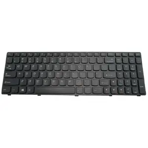 Laptop keyboard Lenovo 25201877 — UK English layout, black, compatible with G580/G585