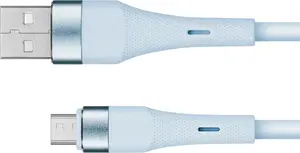 USB — USB Type-C kabelis kruger & matz, 1 m, silikona pārklājums, zils, Basic sērija