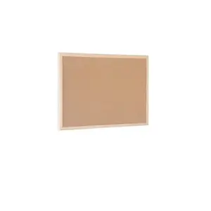 Fixed bulletin board Bi-Office MC010012010 — pine frame, cork surface, 300×400 mm