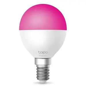 Умная лампа TP-LINK Tapo L430P E14 Wi‑Fi/Bluetooth 5 кВт·ч/1000ч Розово‑белая