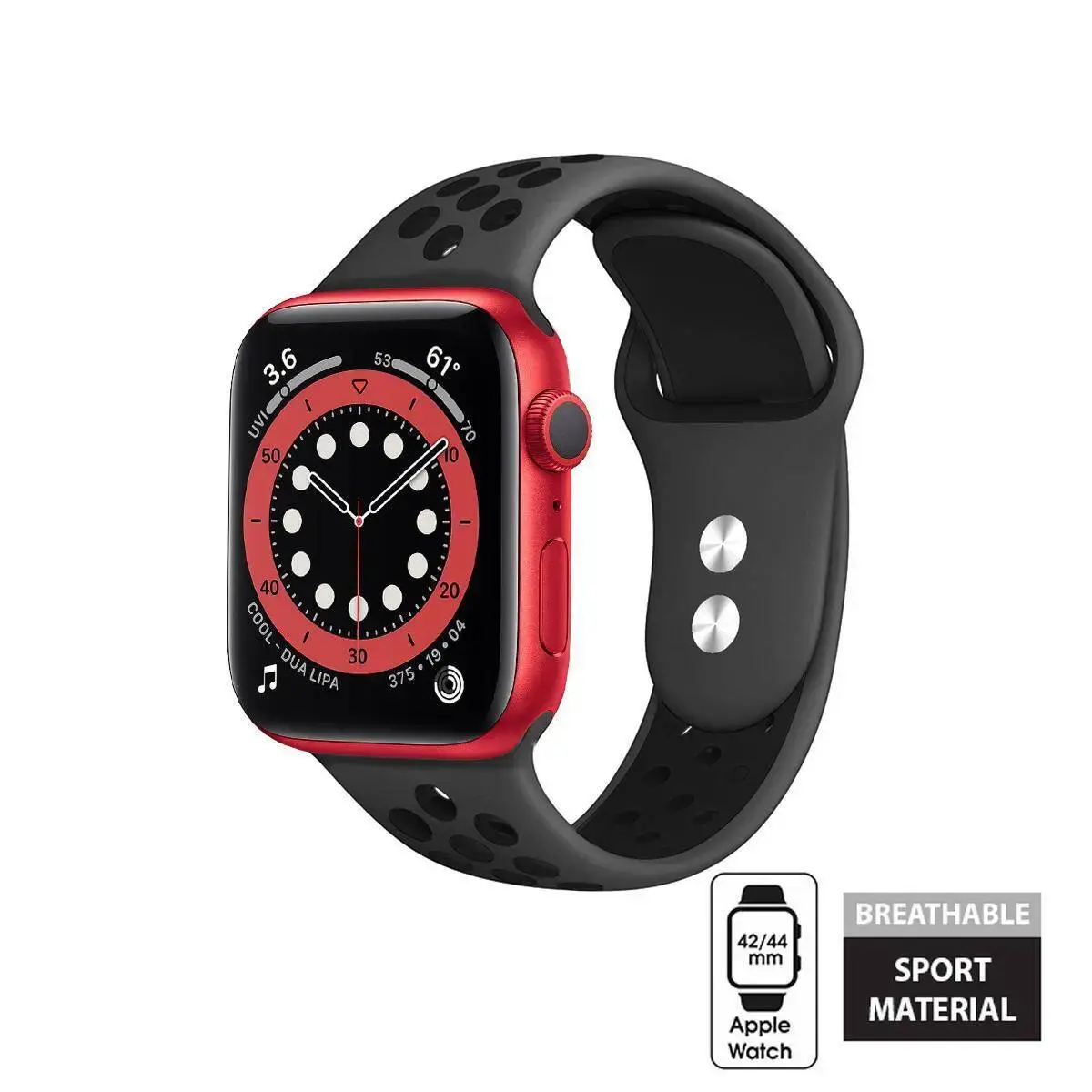 Ремешок Crong CRG-44DSB-BLK для Apple Watch Photo 2