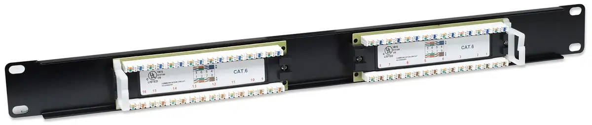 INTELLINET Cat6 UTP патч-панель 16 портов 1U Photo 4