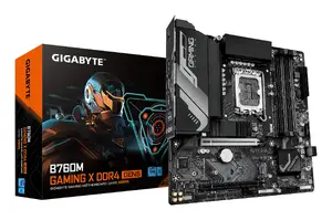 GIGABYTE B760M GAMING X DDR4 GEN5 Micro ATX mātesplate Intel LGA 1700 procesoriem ar Intel B760 čipsetu, DDR4 atmiņas atbalstu un 2.5 GbE LAN