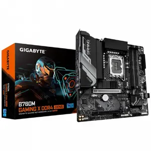 GIGABYTE B760M GAMING X DDR4 GEN5 Micro ATX Motherboard for Intel LGA 1700 with Intel B760 Chipset, DDR4 Memory Support, and 2.5 GbE LAN