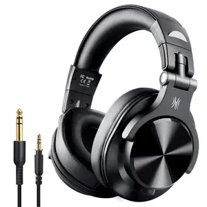 Austiņas OneOdio Fusion A70 Black — ar kabeli (3,5 mm) un Bluetooth, uzausu dizains