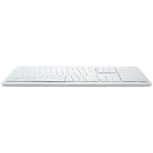 Wireless Keyboard CLEVETURA CLVX 1 Touch-On-Keys AI — ANSI US Mac layout, Scissor Switches, Aluminum Chassis, Interactive RGB