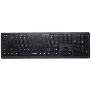Wireless Keyboard CLEVETURA CLVX 1 Touch-On-Keys AI, ANSI US Windows Layout, Scissor Switches, Aluminum Chassis, Interactive RGB