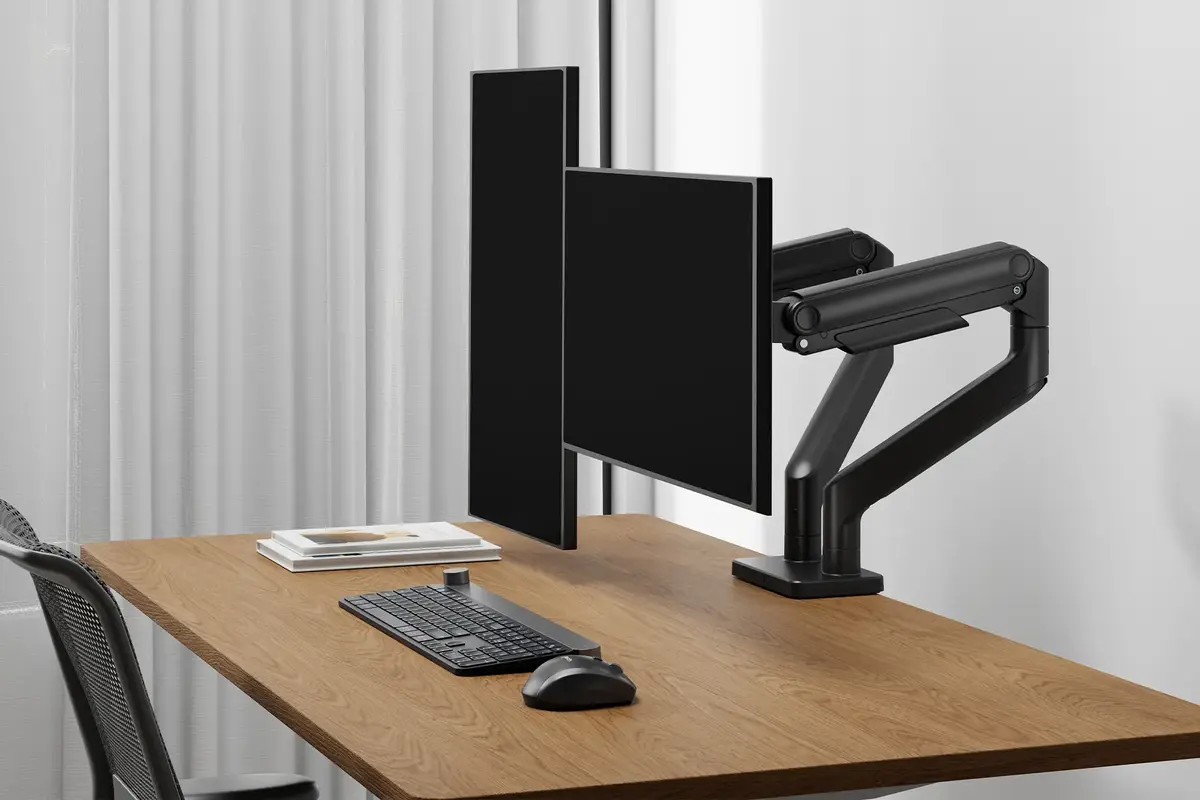 DIGITUS Dual Monitor Mount DA-90474 — 2×45", 2×20 kg Photo 2