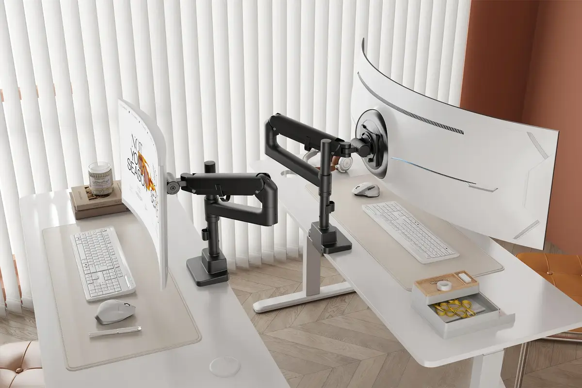 DIGITUS Single monitoru stiprinājums 57" — skava, 27 kg Photo 3