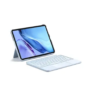 Keyboard Inateck KB04122 QWERTZ Bluetooth with touchpad, built-in 500 mAh battery, blue