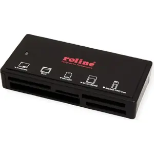 Card reader ROLINE USB3.2 Gen1 Multi Card external black (model 15.08.6249)