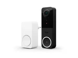 Doorbell camera and smart chime set Philips Hue Secure Set — wired doorbell camera with indoor smart gong
