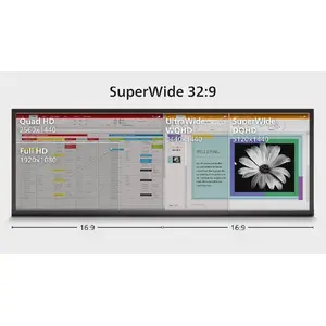 32:9 SuperWide ekrāns, radīts, lai aizstātu vairāku monitoru risinājumus
