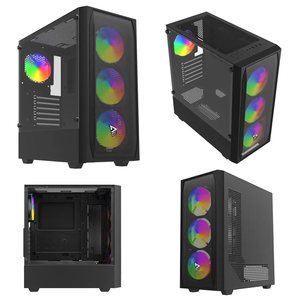 SAVIO Noctis Flow RGB корпус — куб ATX/Mini-ITX Photo 7