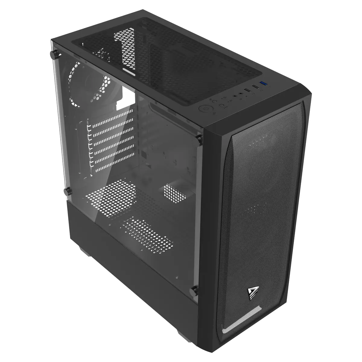 Datora korpuss SAVIO Noctis Flow — kubs Mini‑ITX/Micro‑ATX/ATX Photo 2