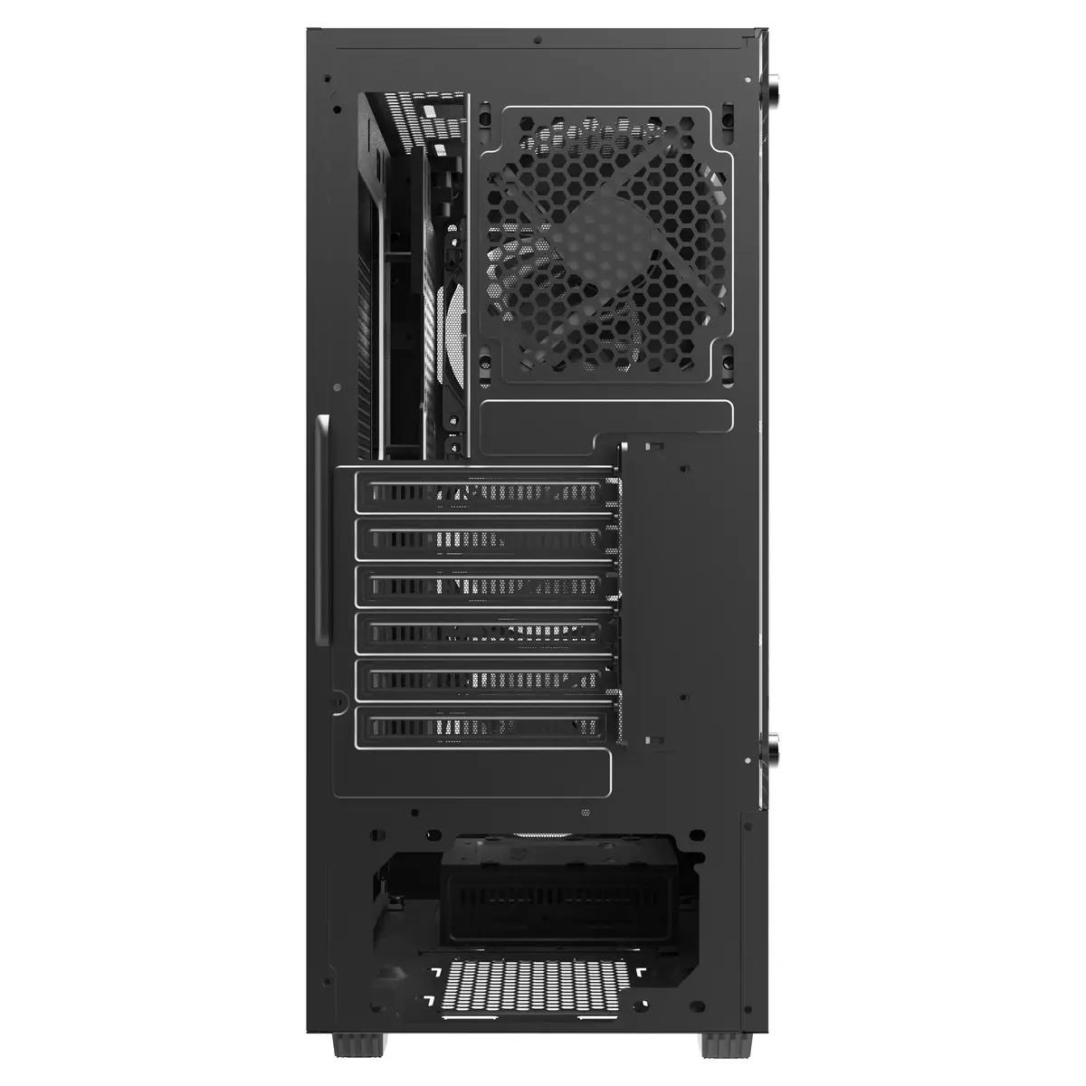 Datora korpuss SAVIO Noctis Flow — kubs Mini‑ITX/Micro‑ATX/ATX Photo 5