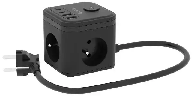 Kerg SMART M02728 удлинитель – 3 розетки, 4 USB Photo 3