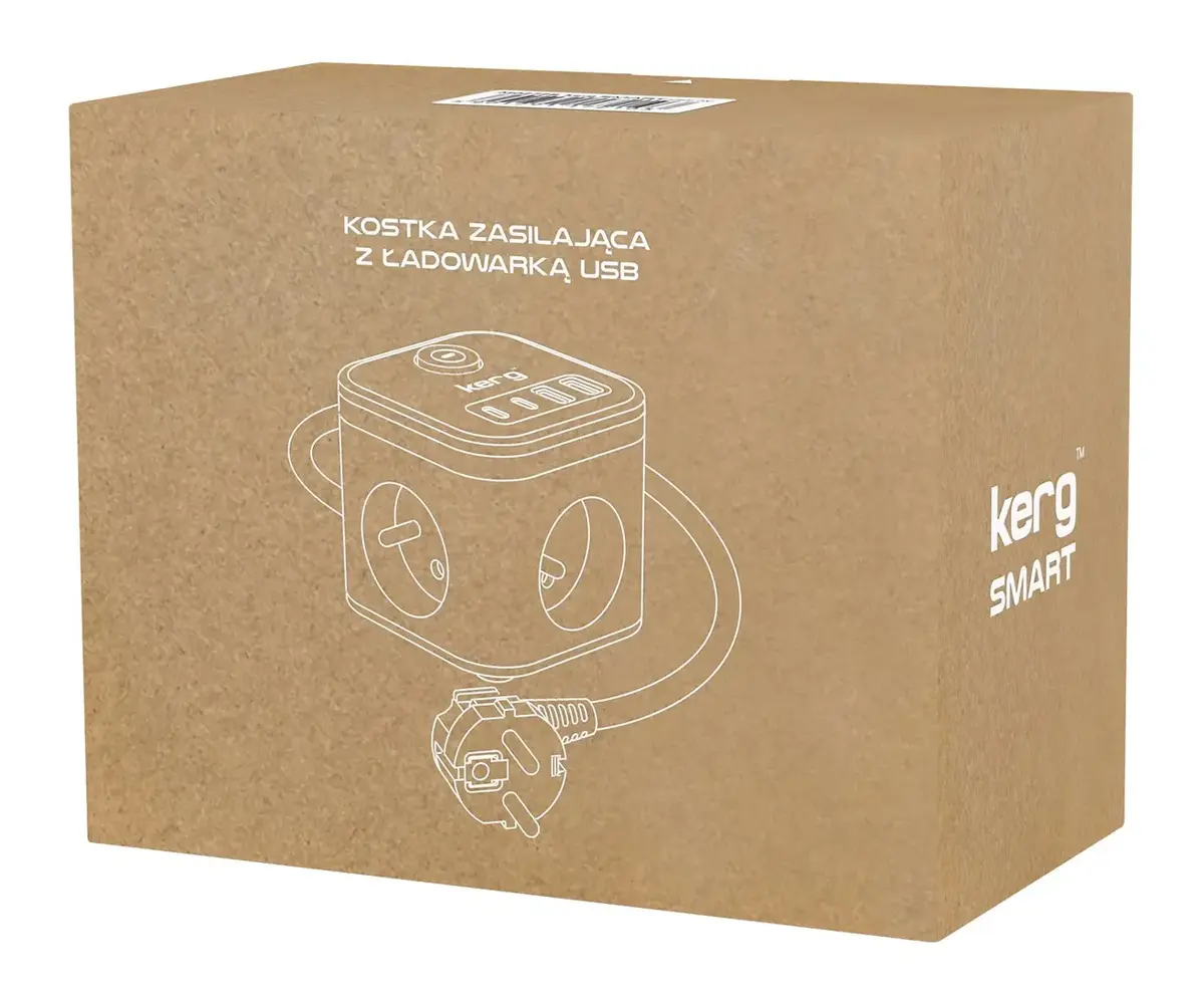 Kerg SMART M02728 удлинитель – 3 розетки, 4 USB Photo 4