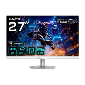 27" GIGABYTE M27Q2 QD ICE QHD игровой монитор — 2560×1440, 200 Гц, 1 мс, 350 кд/м², FreeSync Premium, DisplayHDR400