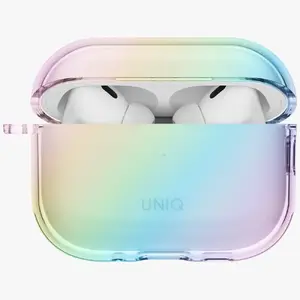 Aizsargmaciņš ar aizkariņu AirPods Pro 3 Uniq Iridescia — holo quartz